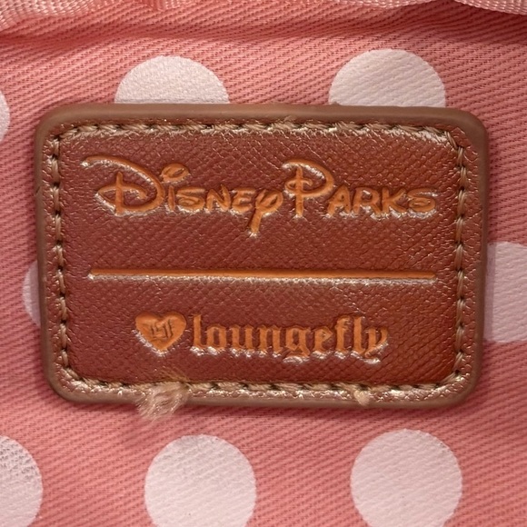 Loungefly Disney Minnie Mouse Rose Gold Sequin Bow Fanny Pack - Picture 6 of 6